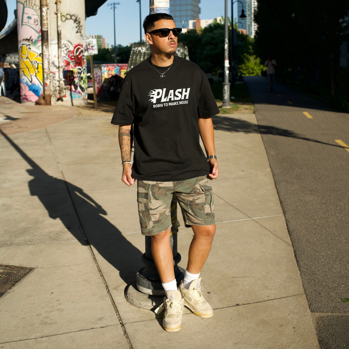 Plash Tee "NOISE YOUR CULTURE"