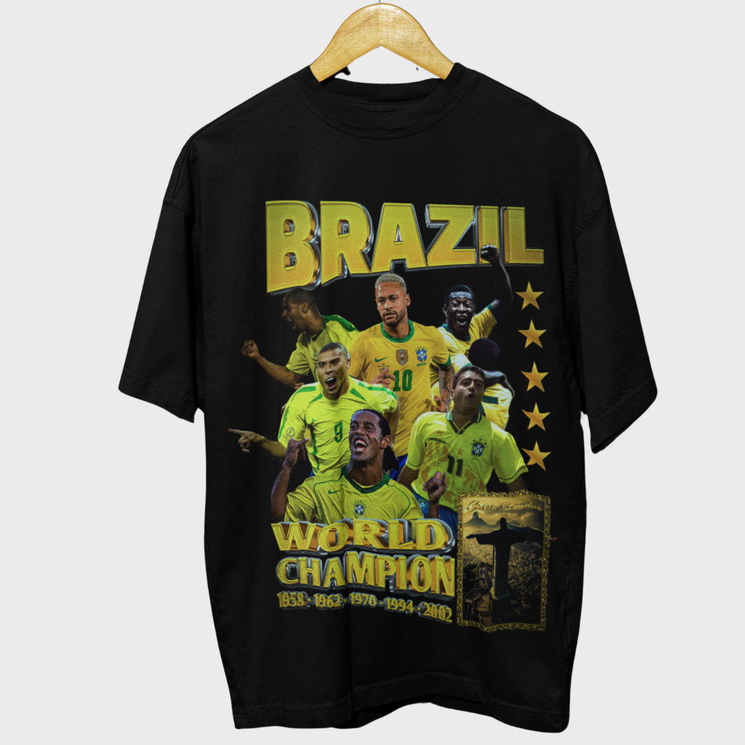 Brazil Graphic Tee "WORLD CHAMPIONS"