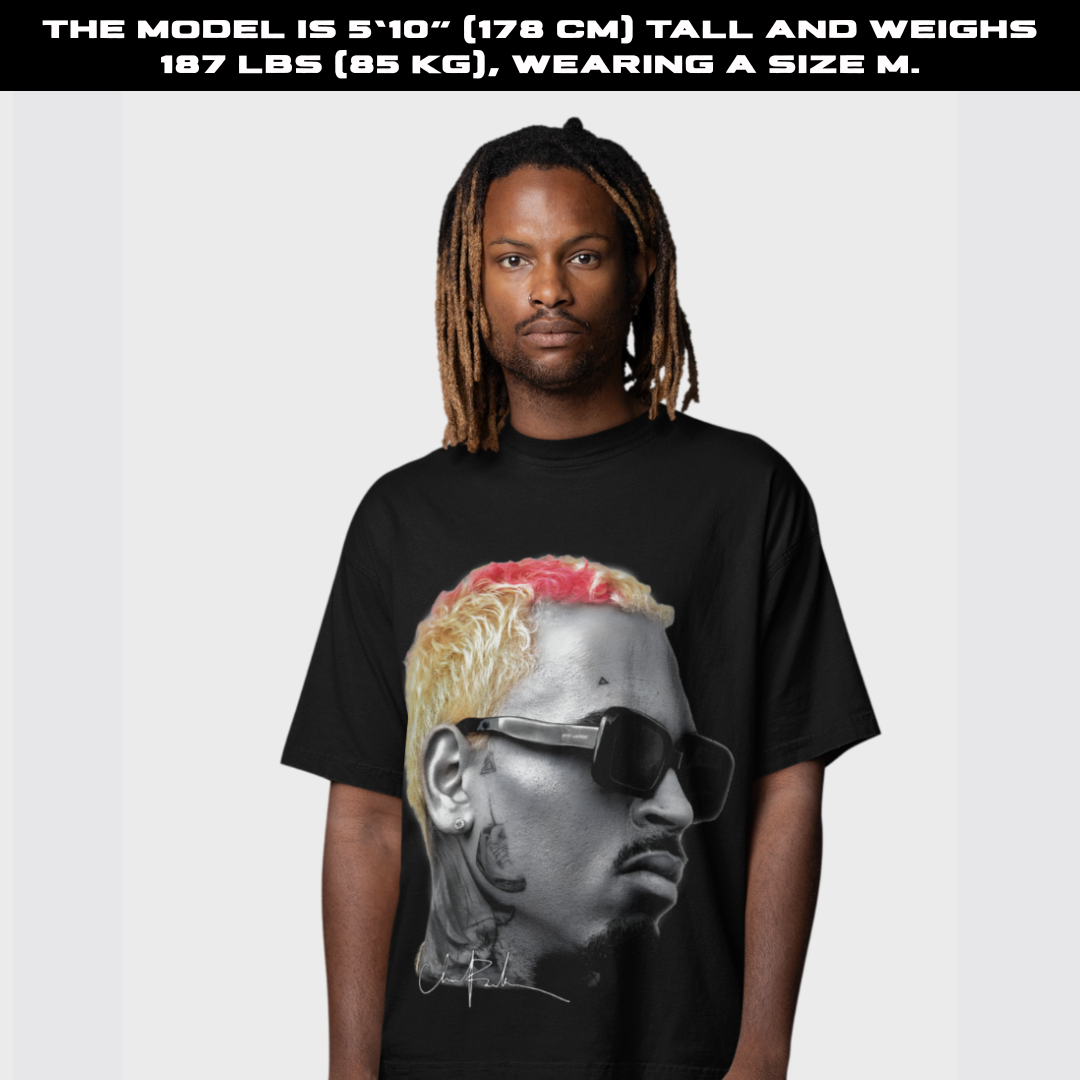 Chris Brown Big Face Tee "SUNGLASS"