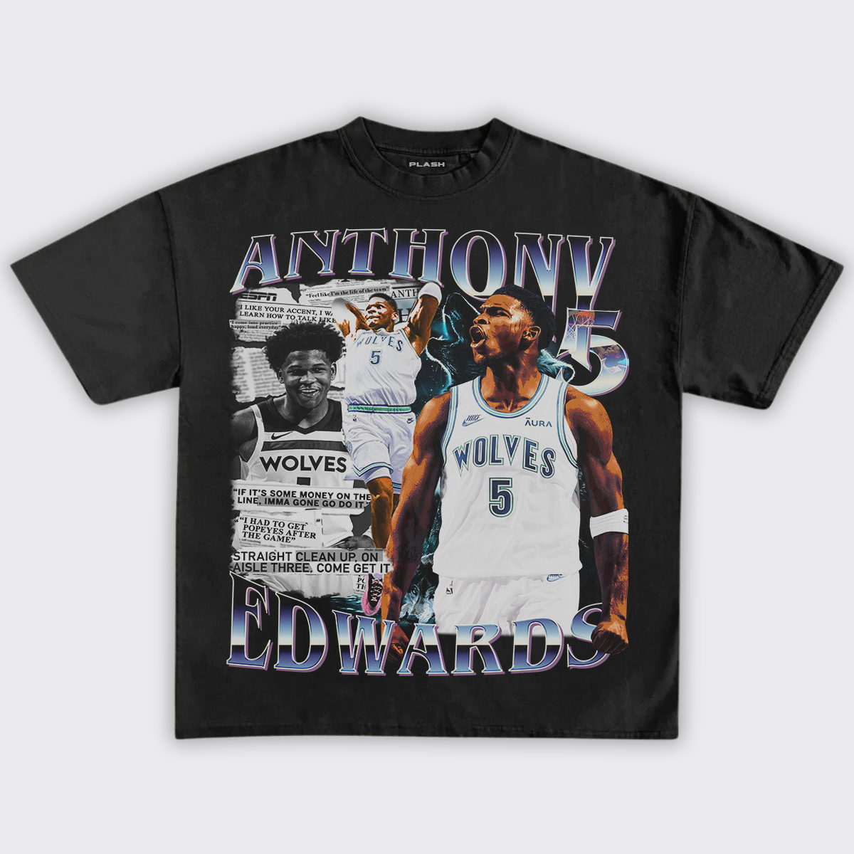 Anthony Edwards Graphic Tee "Woves"