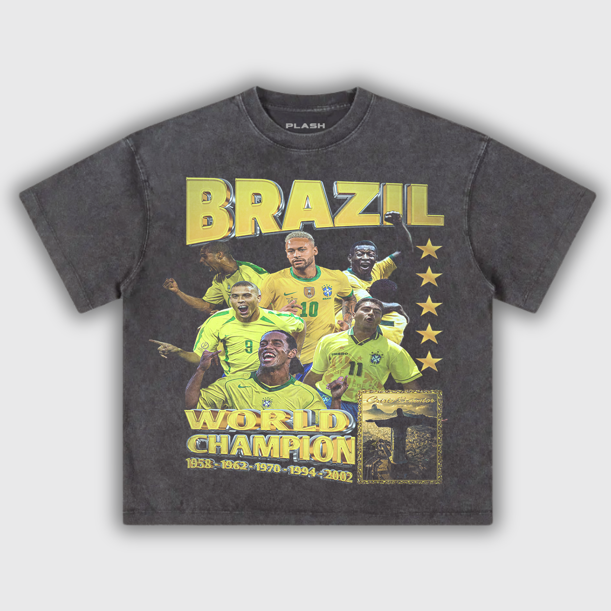Brazil Graphic Tee "WORLD CHAMPIONS"
