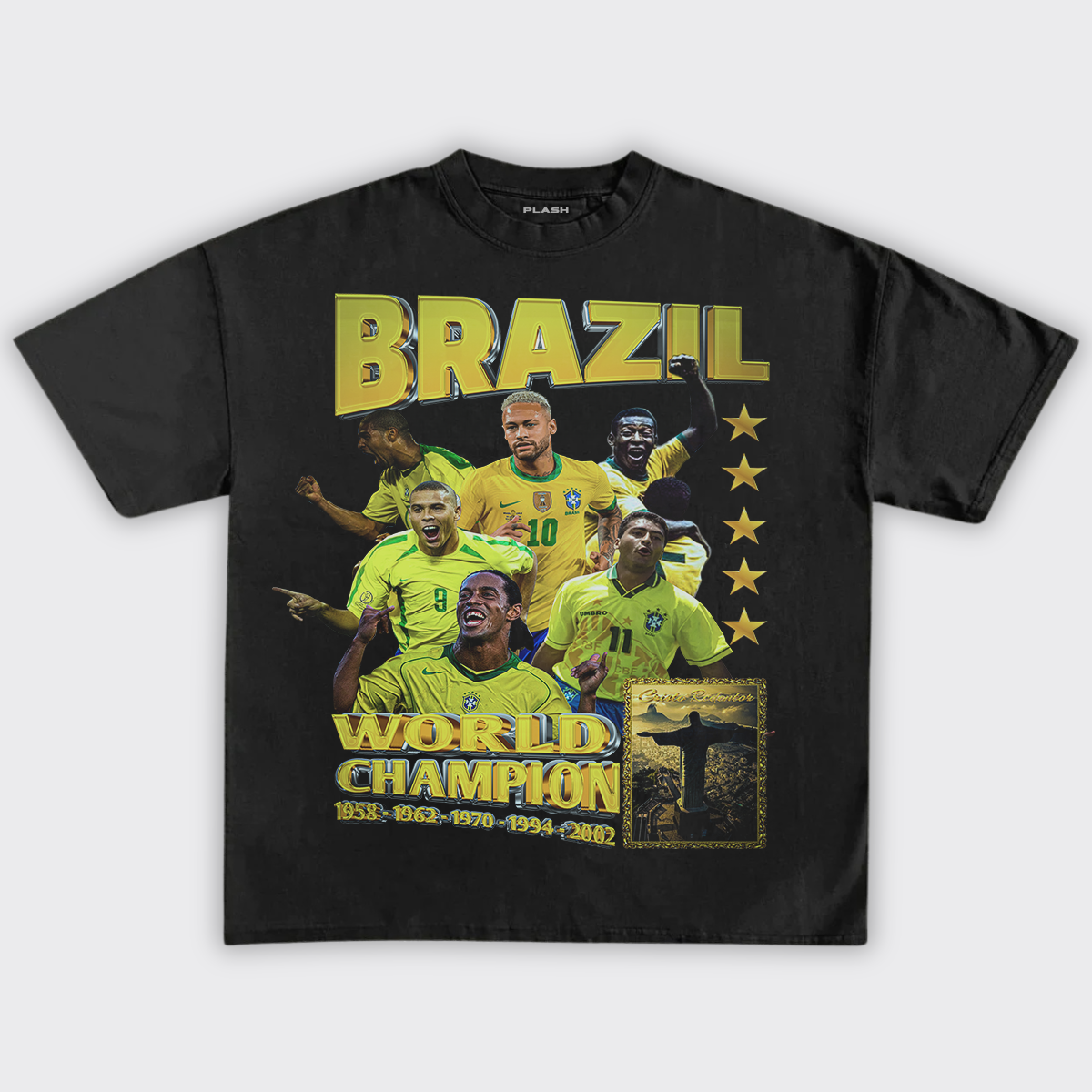 Brazil Graphic Tee "WORLD CHAMPIONS"