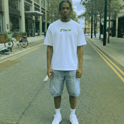 Braza Flame White Oversized Tee