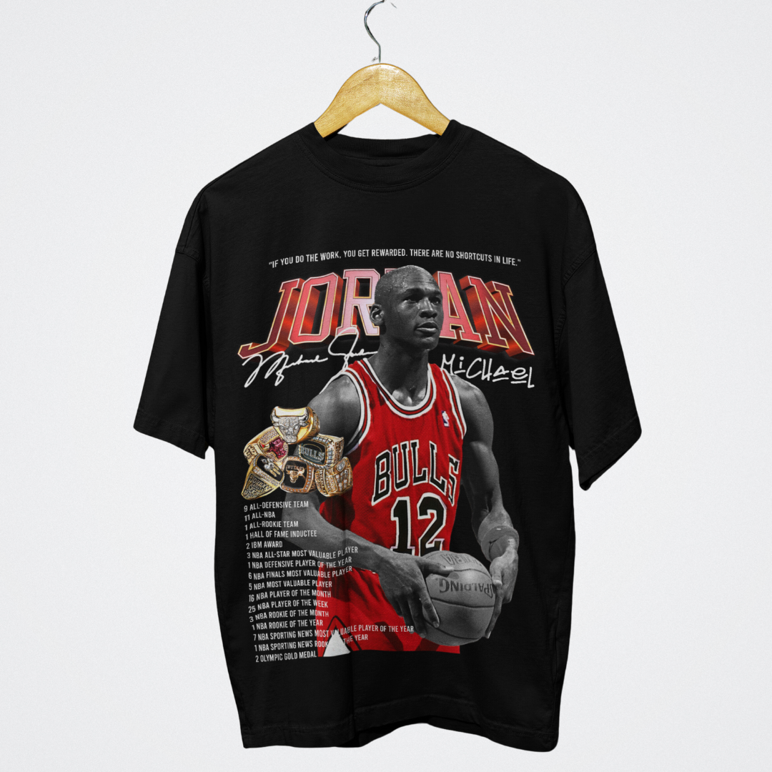 Michael Jordan Graphic Tee "RECORDS"