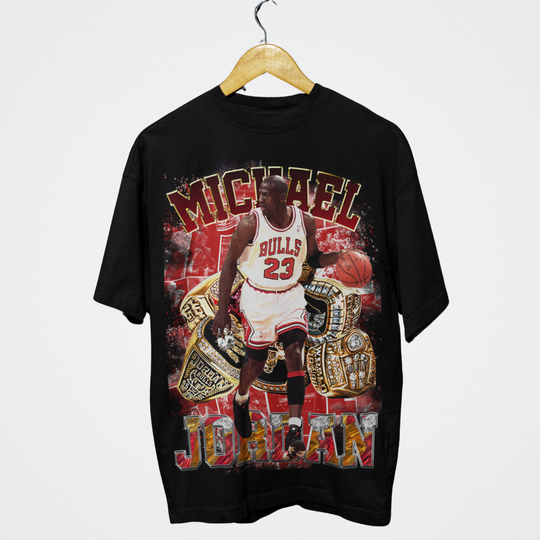 Michael Jordan Graphic Tee "RINGS"