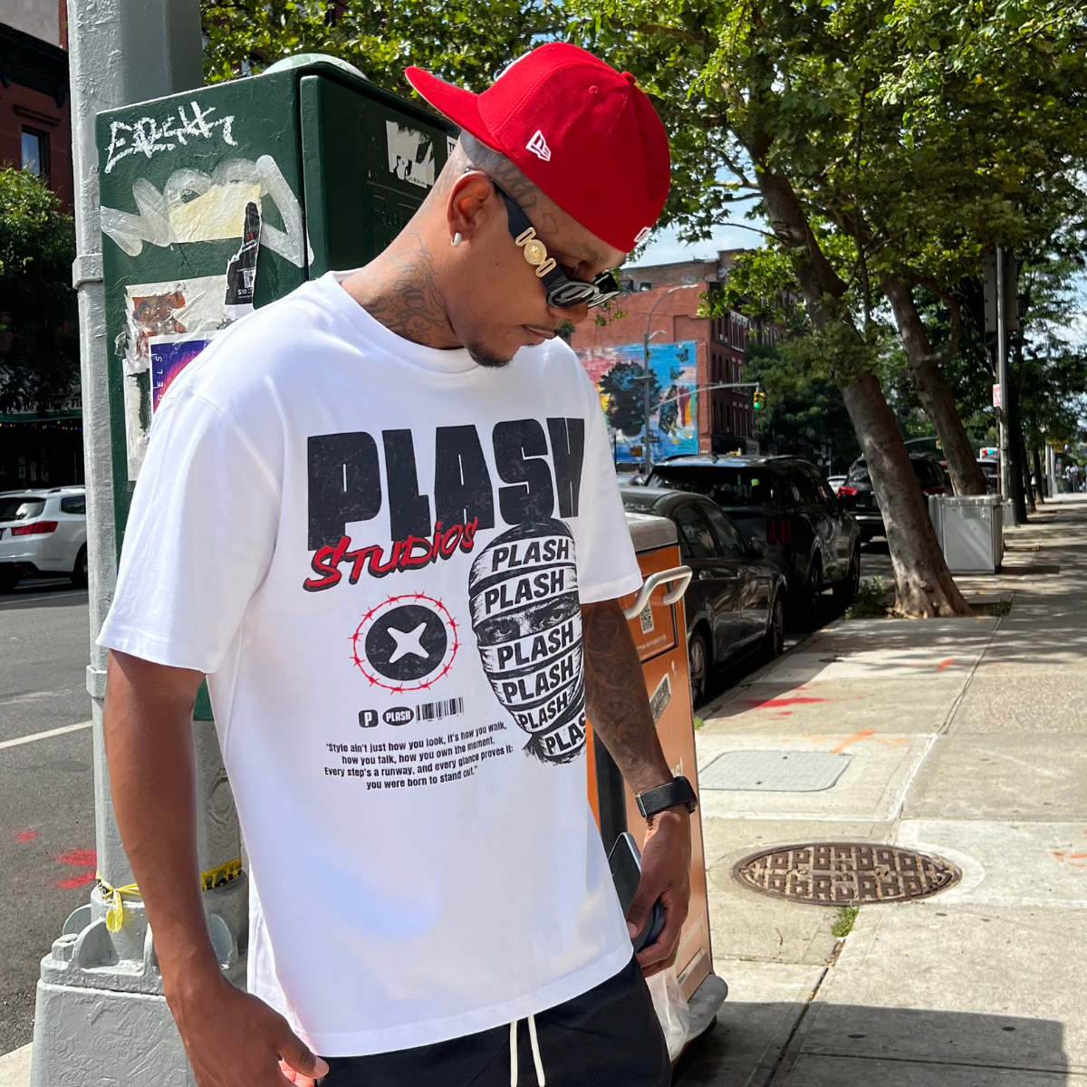 Plash Tee "RUNWAY PSYCHO"