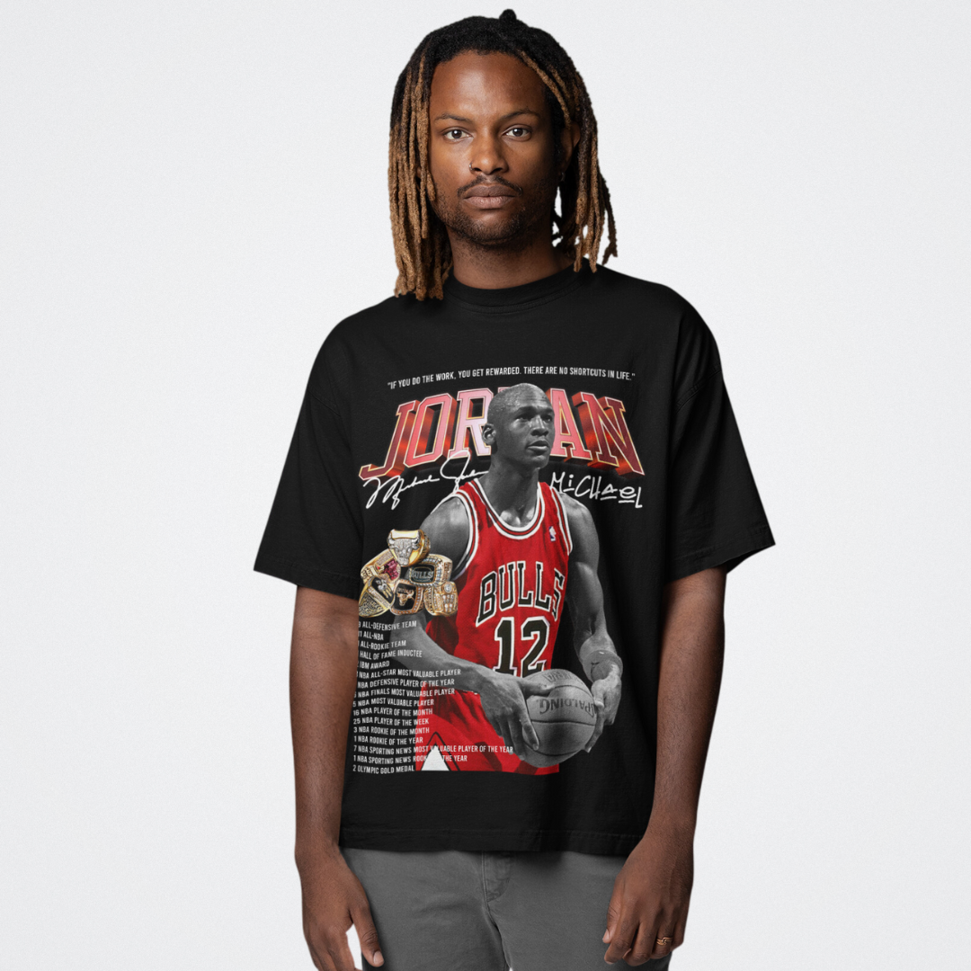 Michael Jordan Graphic Tee "RECORDS"