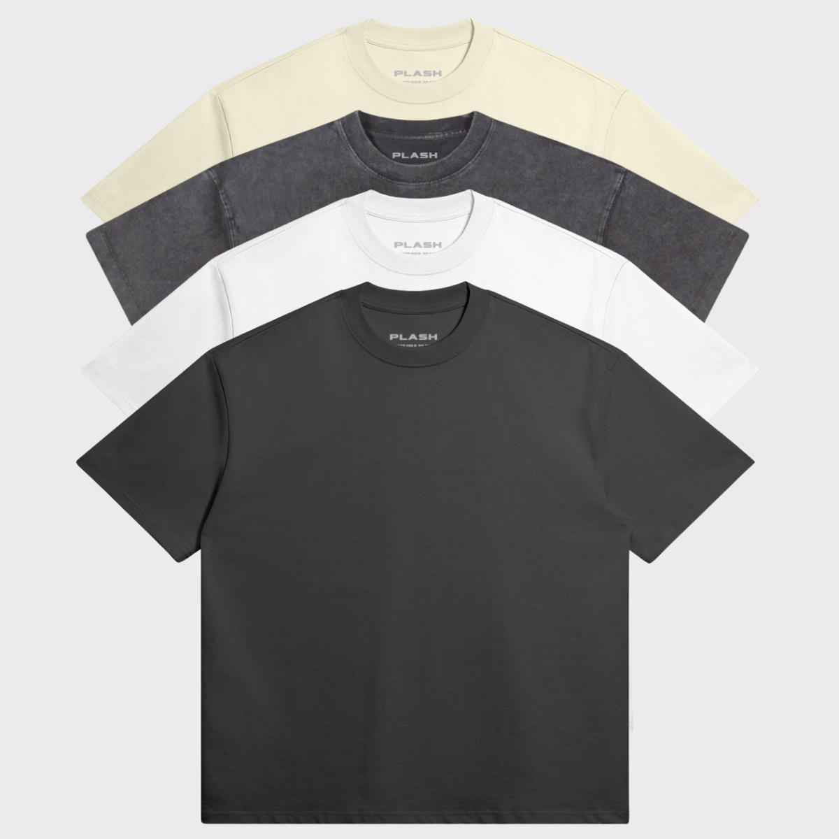 4 Pack Basic Oversized T-Shirt