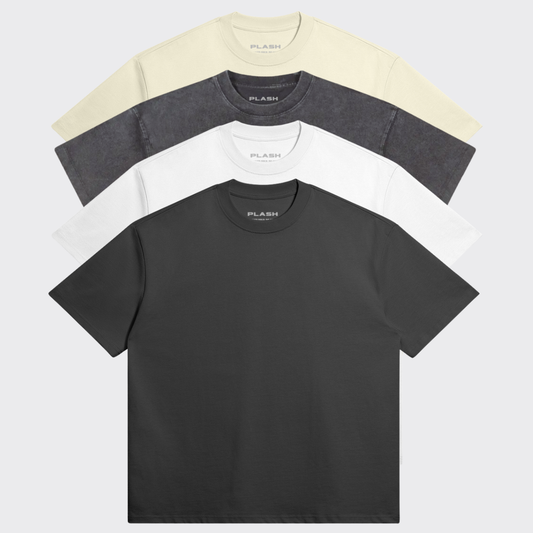 4 Pack Basic Oversized T-Shirt