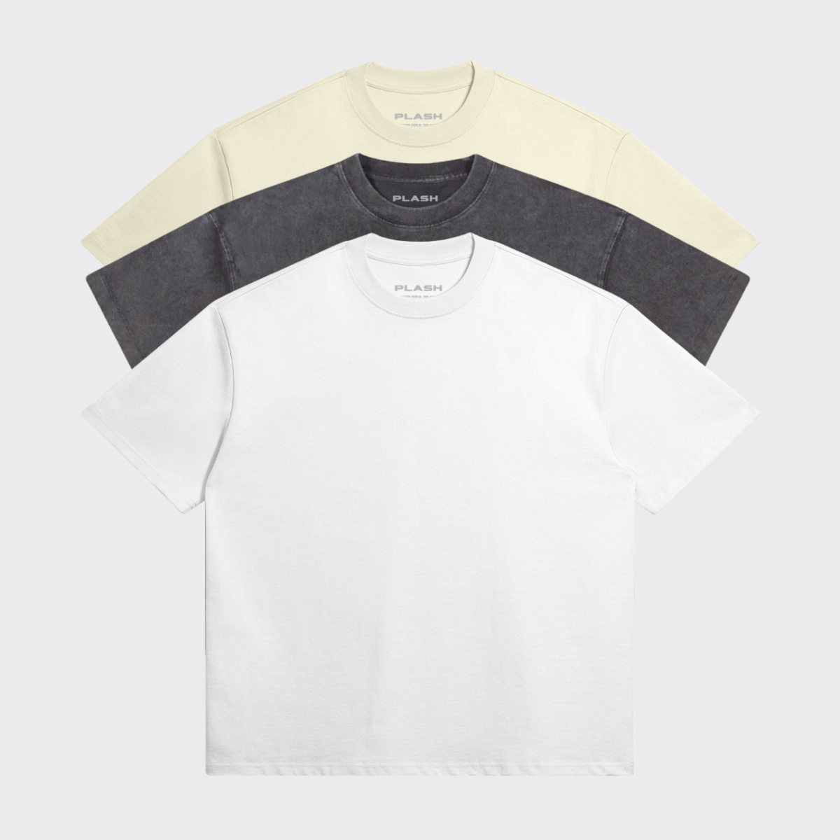 3 Pack Basic Oversized T-Shirt