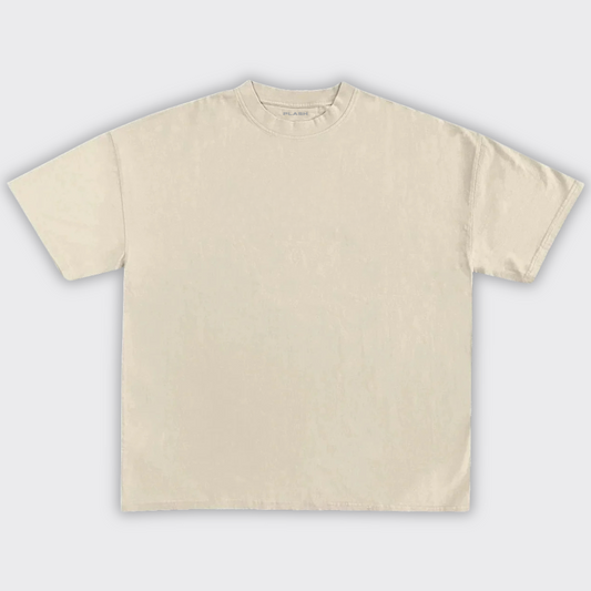 Cream Basic T-Shirt