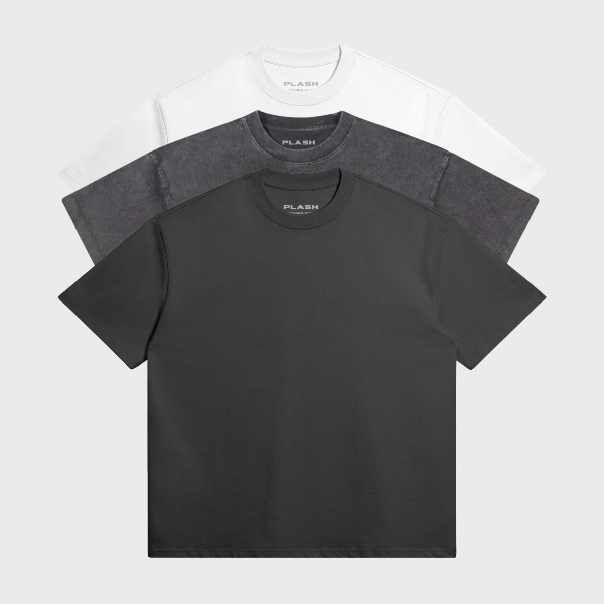 3 Pack Basic Oversized T-Shirt