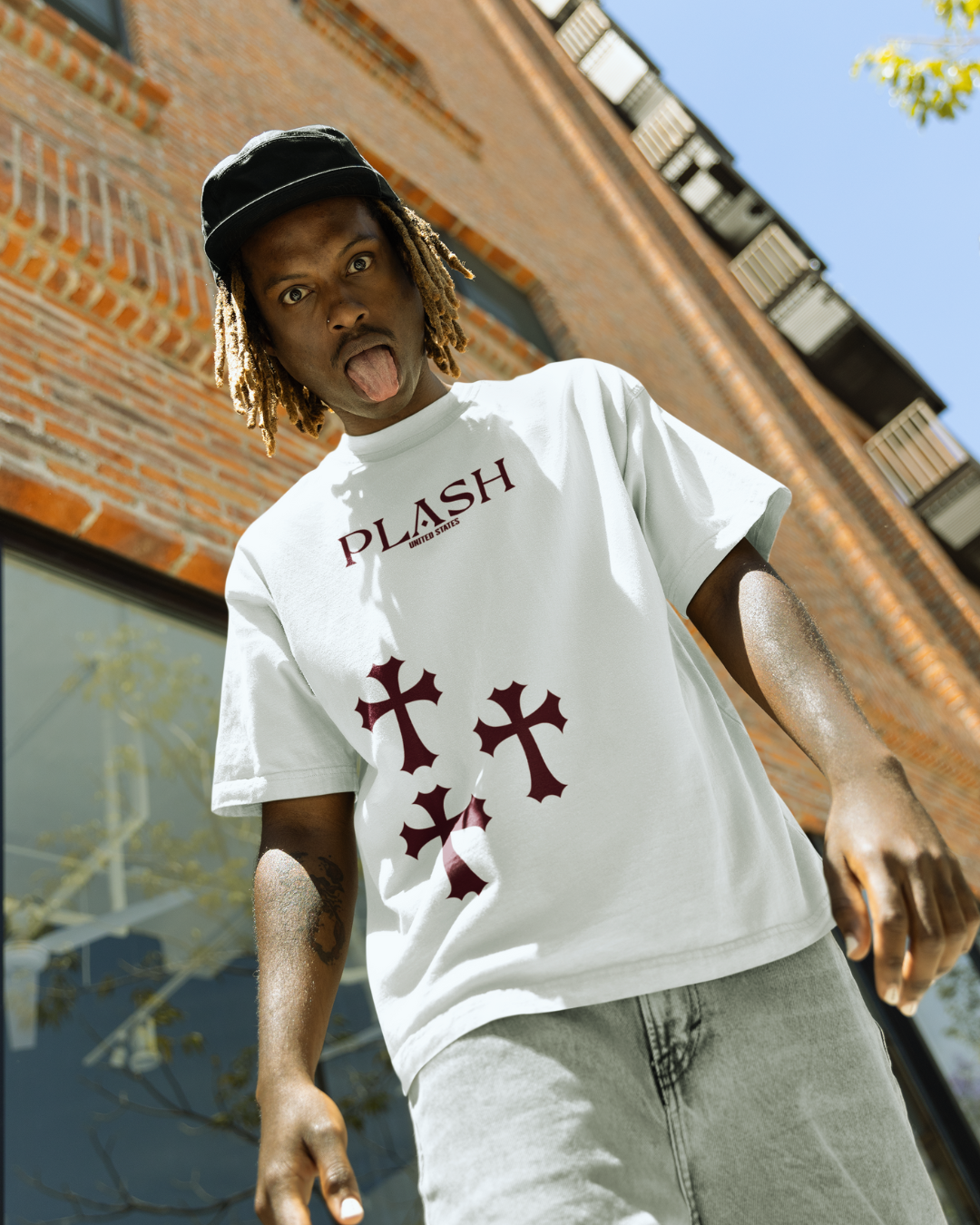 Crossed Oversized Tee