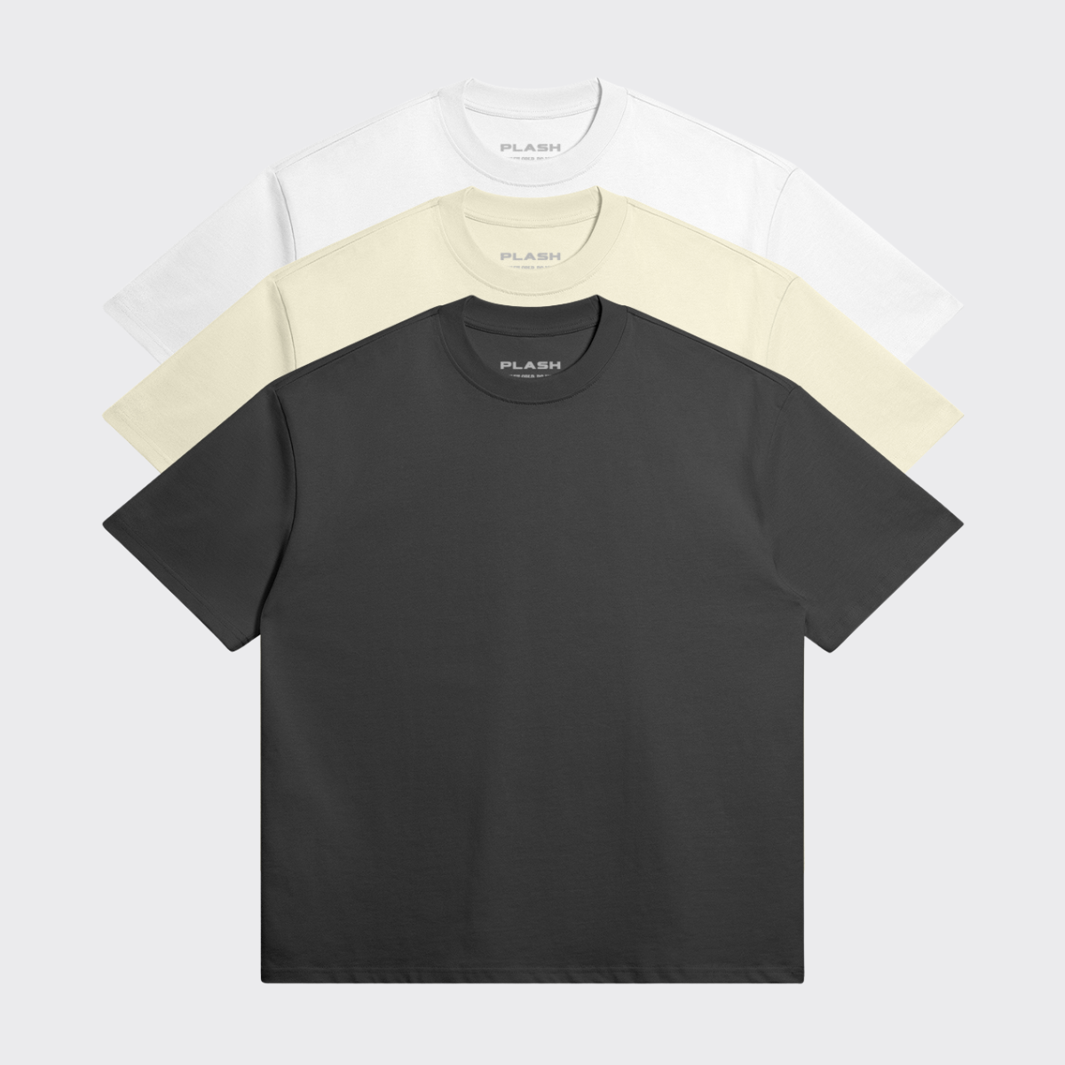 3 Pack Basic Oversized T-Shirt
