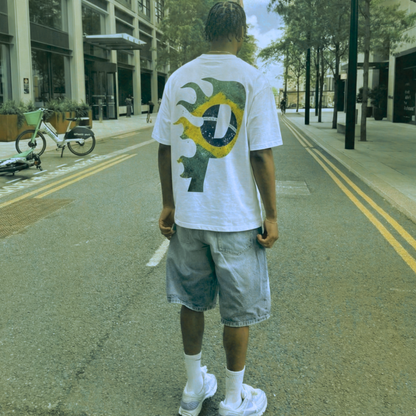 Braza Flame White Oversized Tee