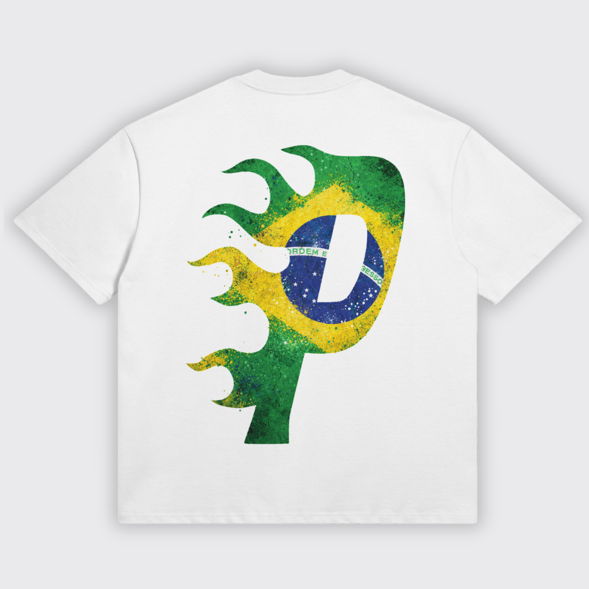 Braza Flame White Oversized Tee