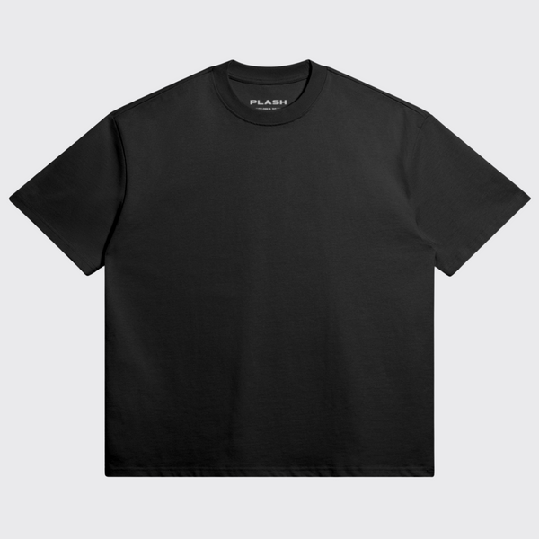 Black Basic Oversized T-Shirt – Plash Shop