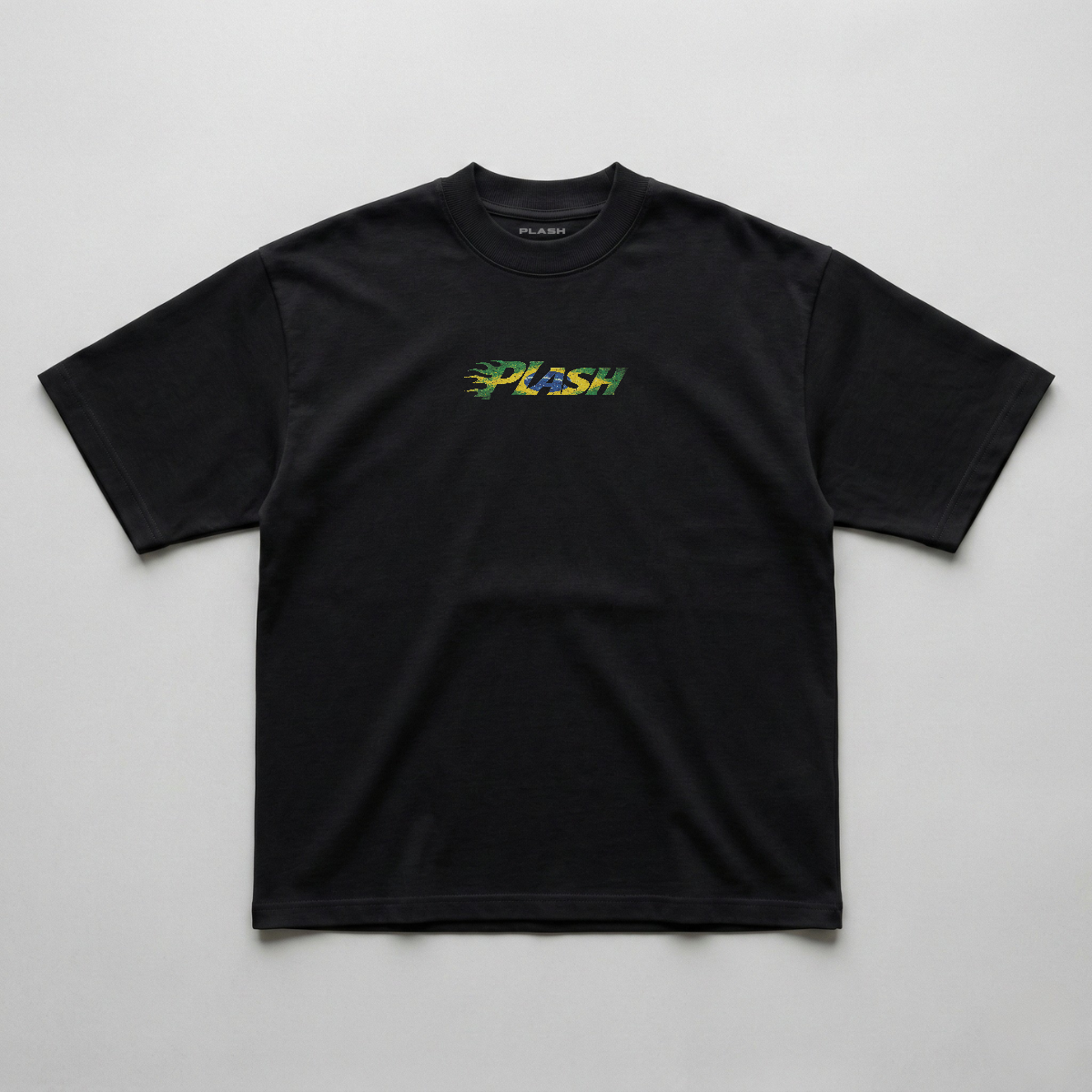 BRAZA FLAME BLACK OVERSIZED TEE