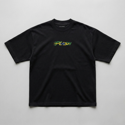 BRAZA FLAME BLACK OVERSIZED TEE