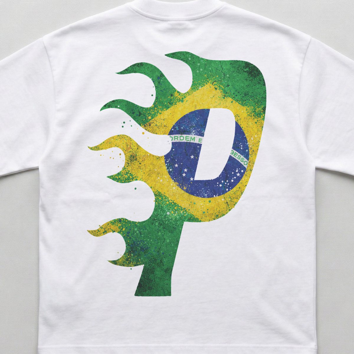 Braza Flame White Oversized Tee