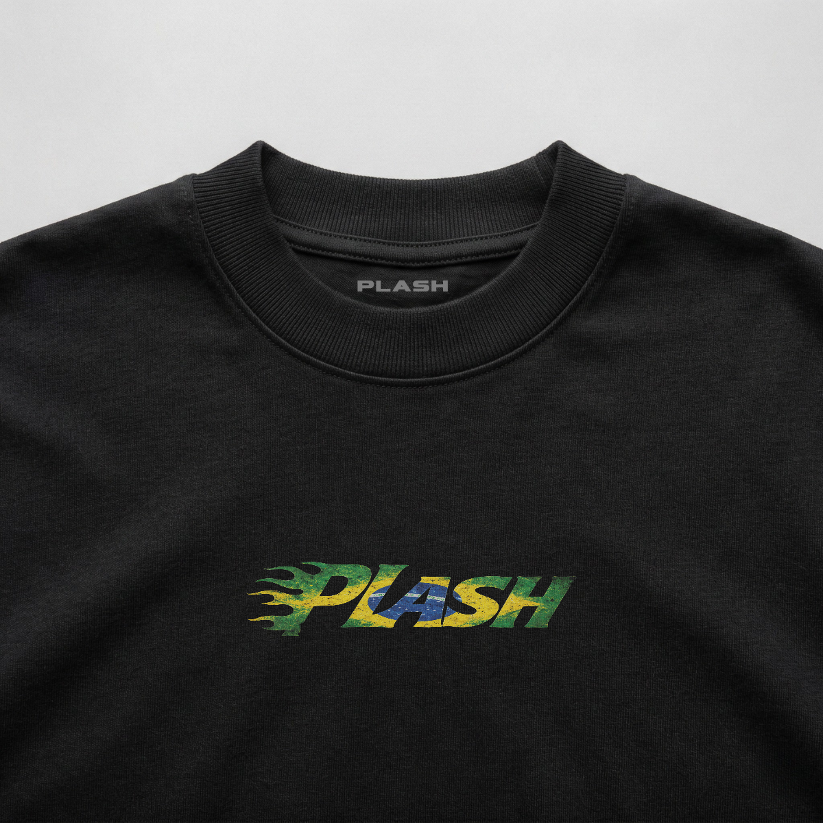 BRAZA FLAME BLACK OVERSIZED TEE