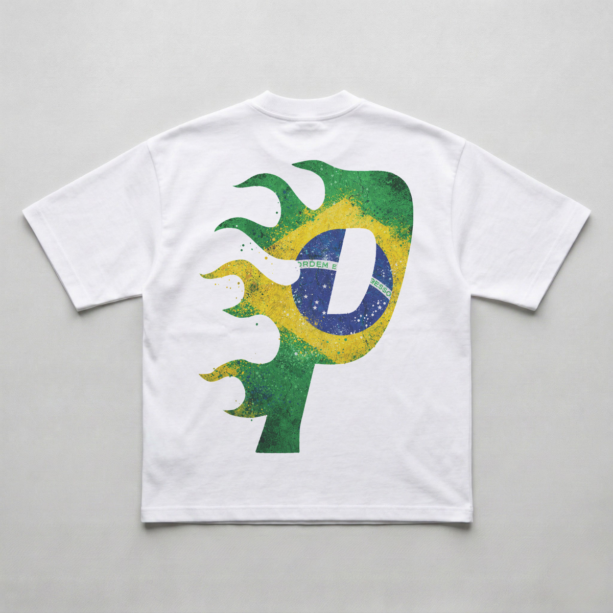Braza Flame White Oversized Tee
