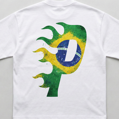 Braza Flame White Oversized Tee