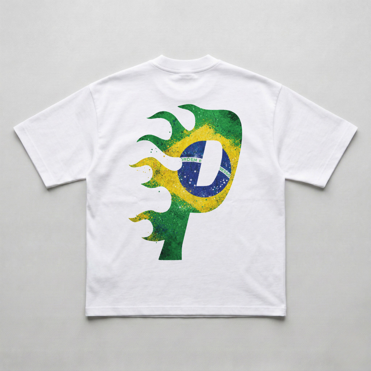 Braza Flame White Oversized Tee