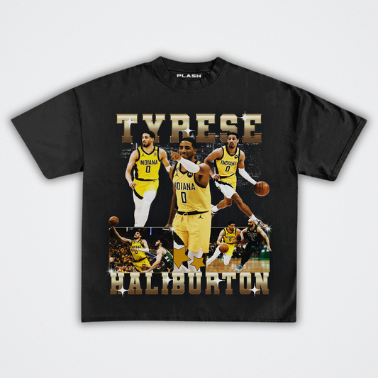 Tyrese Haliburton Graphic Tee "PACERS"