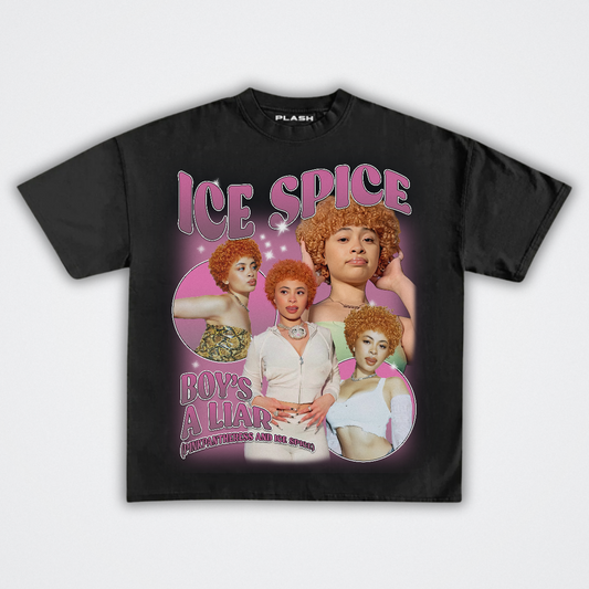 Ice Spice Graphic Tee "BOYS A LIAR"