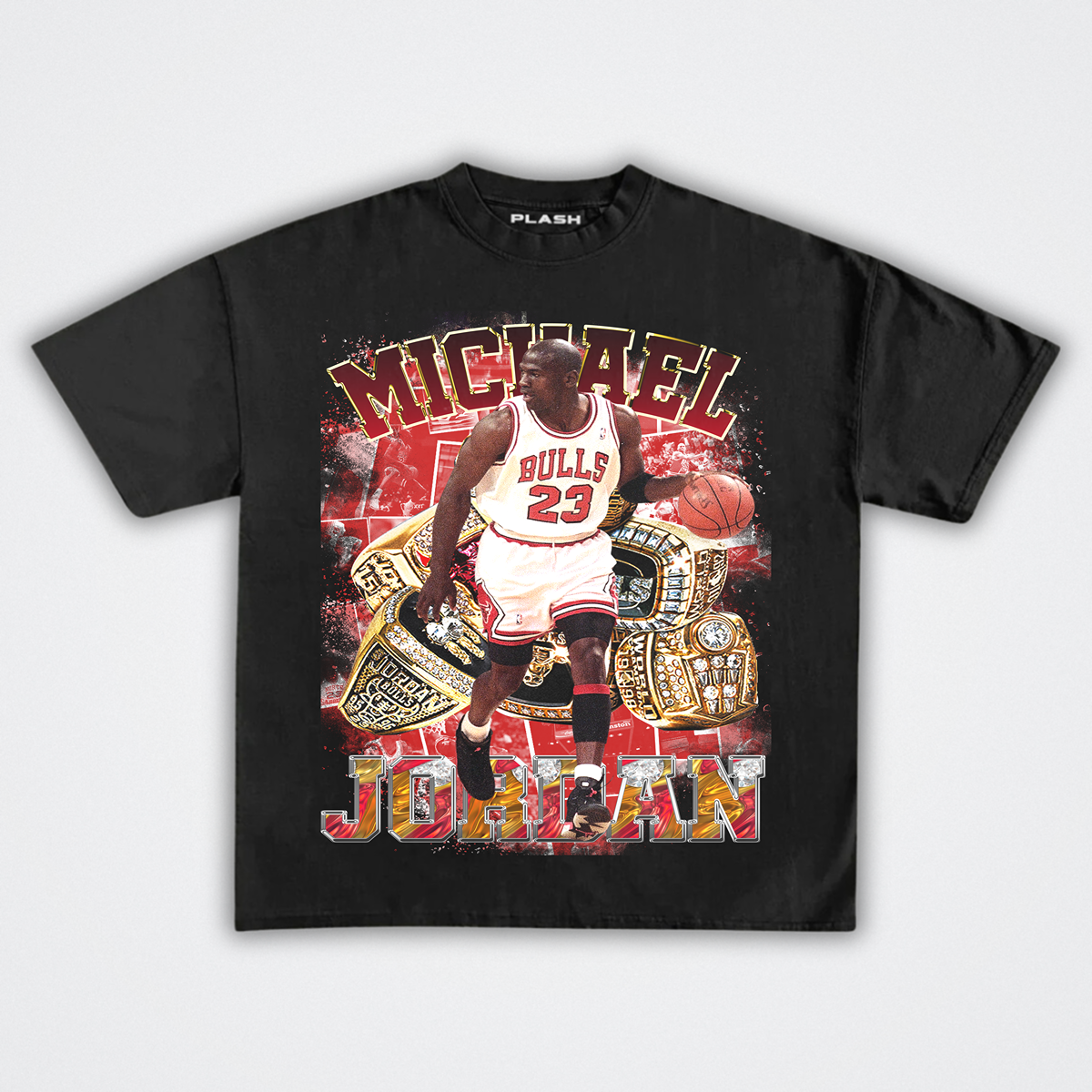 Michael Jordan Graphic Tee "RINGS"