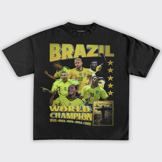 Brazil Graphic Tee "WORLD CHAMPIONS"