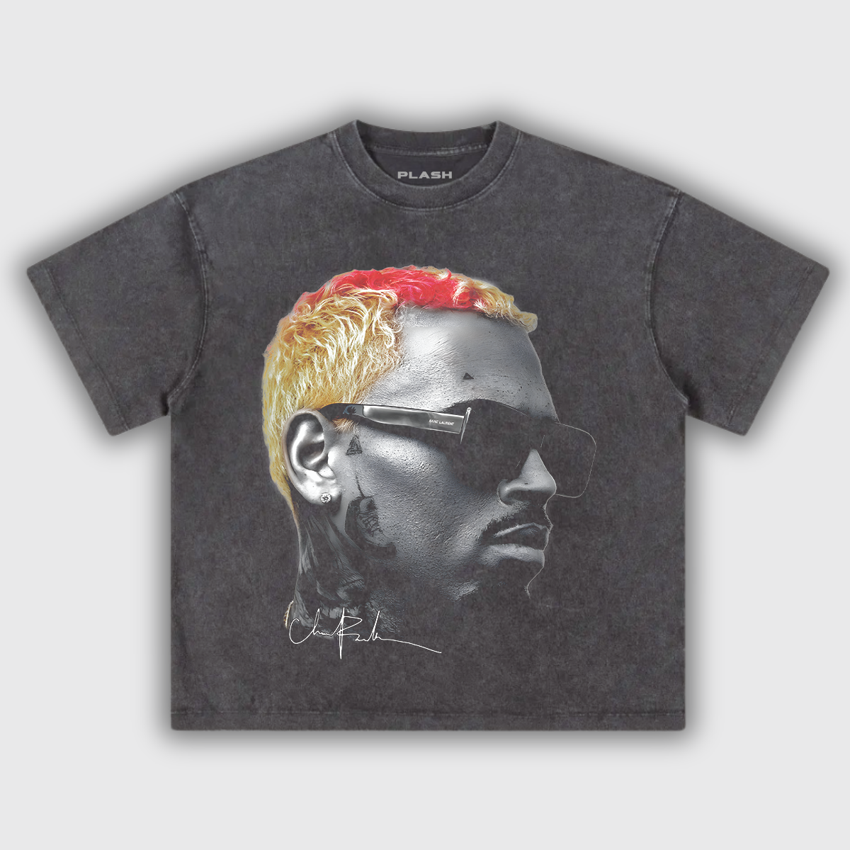 Chris Brown Big Face Tee "SUNGLASS"
